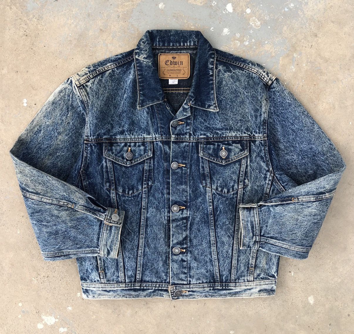 Edwin Vintage Edwin Asid Wash Trucker Denim Jacket Size US M / EU 48-50 / 2 - 1 Thumbnail