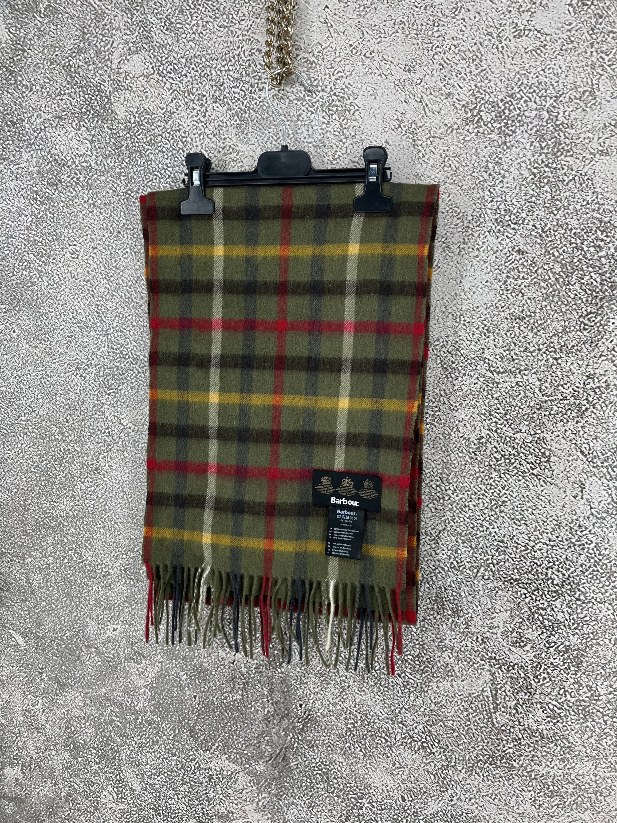 Barbour Barbour Classic Tartan Wool Cashmere Scarf Size ONE SIZE - 3 Thumbnail