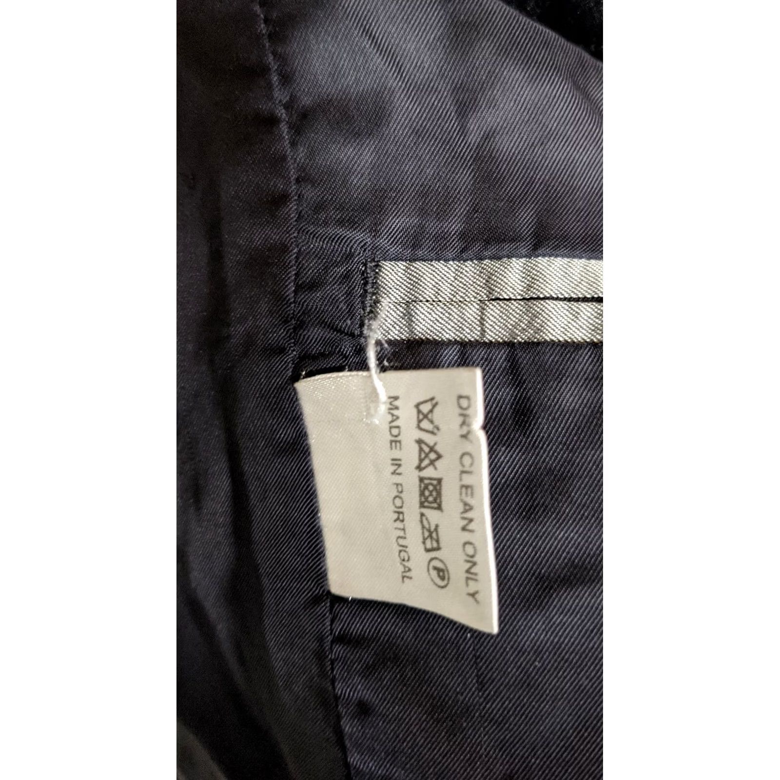 Raf Simons Raf Simons Slim Fit 2 Button Blazer Men 48 Black Pinstripe Lining Cuff Sleeve Visible Tuxedo Fedora Size 48R - 6 Thumbnail