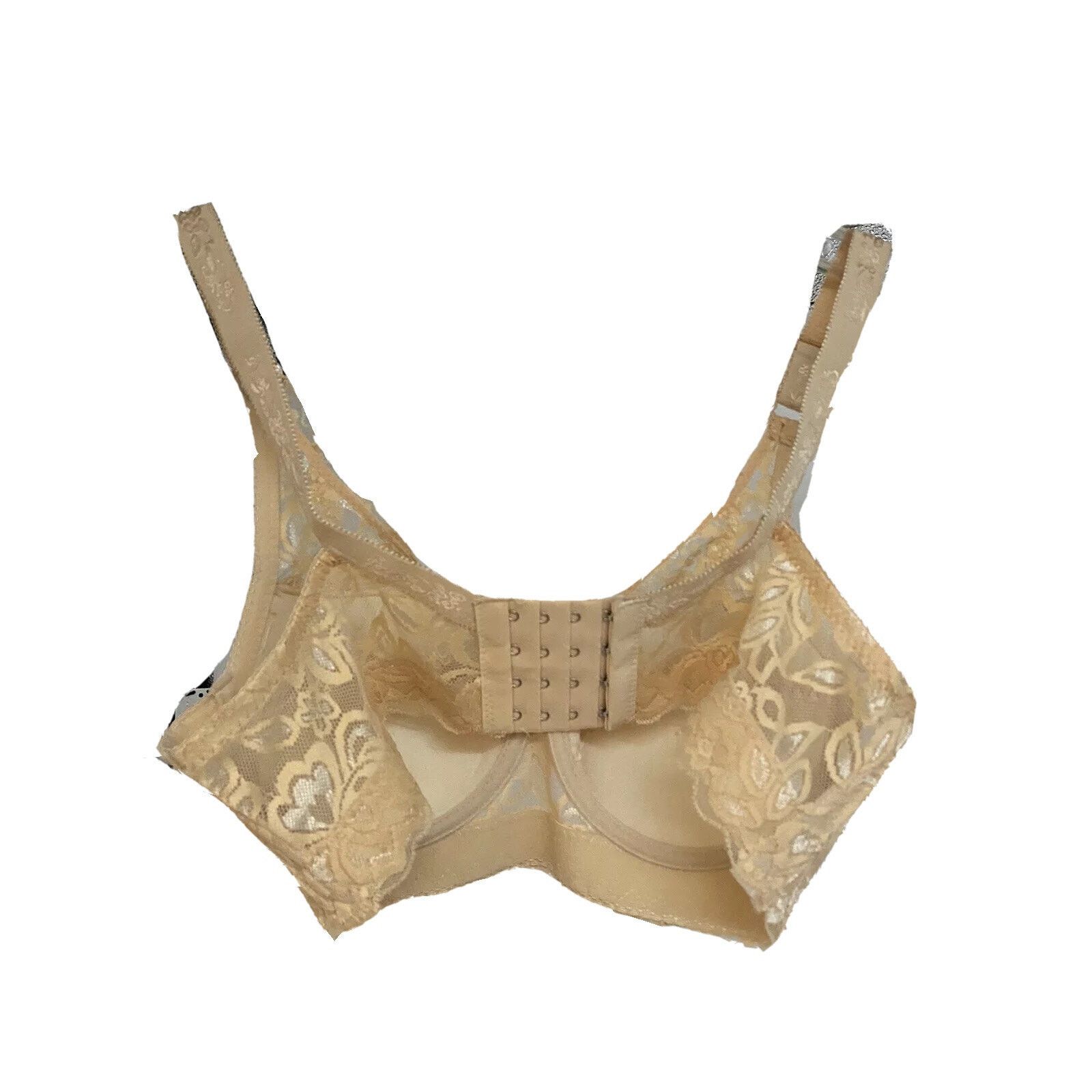 Other Womens Floral Lace Underwire Padded Peach Bra 38C New Size ONE SIZE - 5 Thumbnail