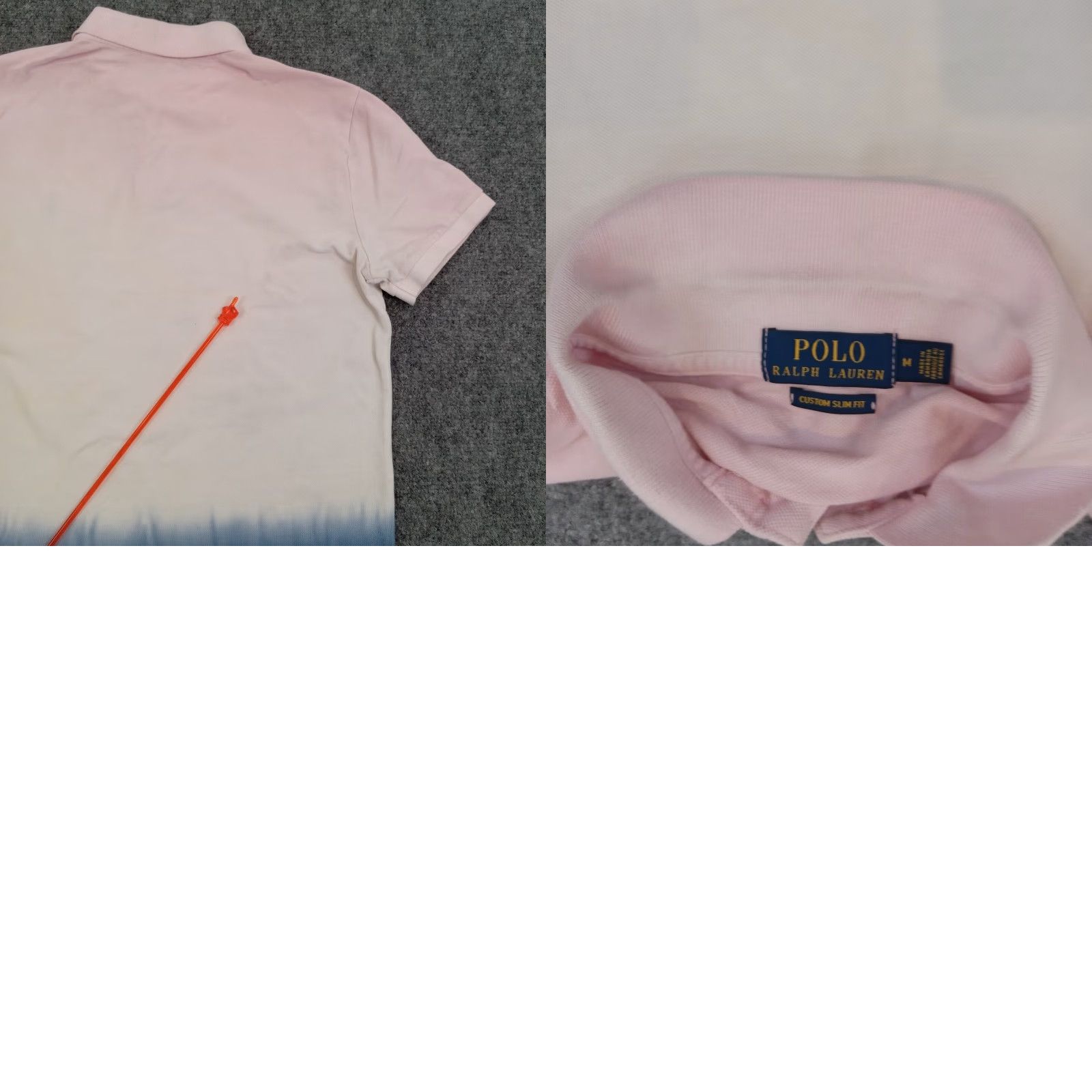 Ralph Lauren Ralph Lauren Polo Shirt Men Medium Pink Blue Slim Fit Short Sleeve Polo Shirt Z Size US M / EU 48-50 / 2 - 9 Thumbnail