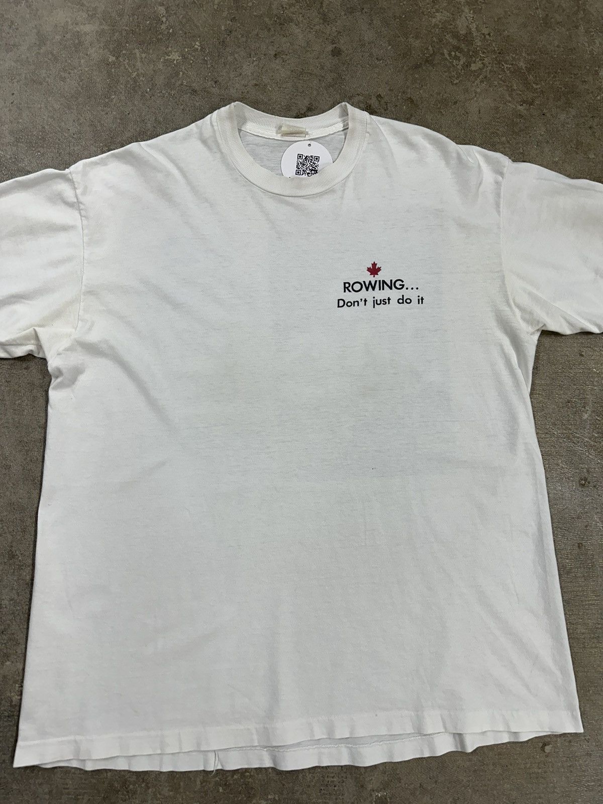 Vintage Vintage 90s Rowing Go Hard Or Go Home Mullet T-Shirt Size US XL / EU 56 / 4 - 3 Thumbnail