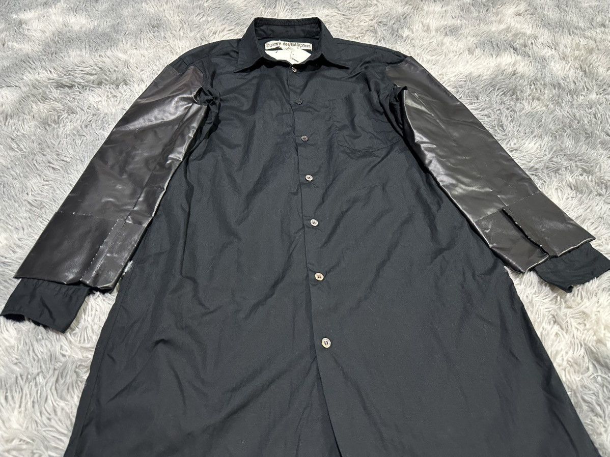 Comme des Garcons 🔥Archived Ss10 Comme Des Garcons Long Shirt PVC Sleeve Size US XS / EU 42 / 0 - 9 Thumbnail