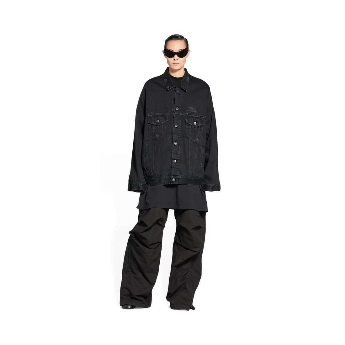 Balenciaga o1mt1gz0125 3B Sports Icon Large Fit Jacket in Black Size US XS / EU 42 / 0 - 2 Thumbnail