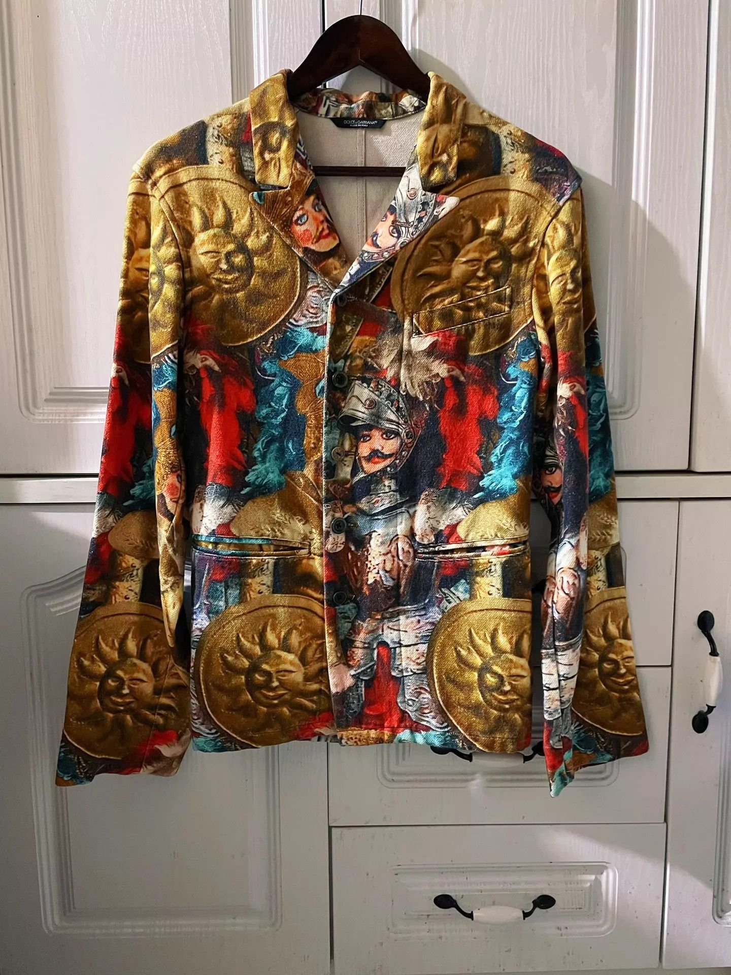 Dolce & Gabbana Multi-Pattern Long Sleeve Jacket Size US M / EU 48-50 / 2 - 1 Thumbnail