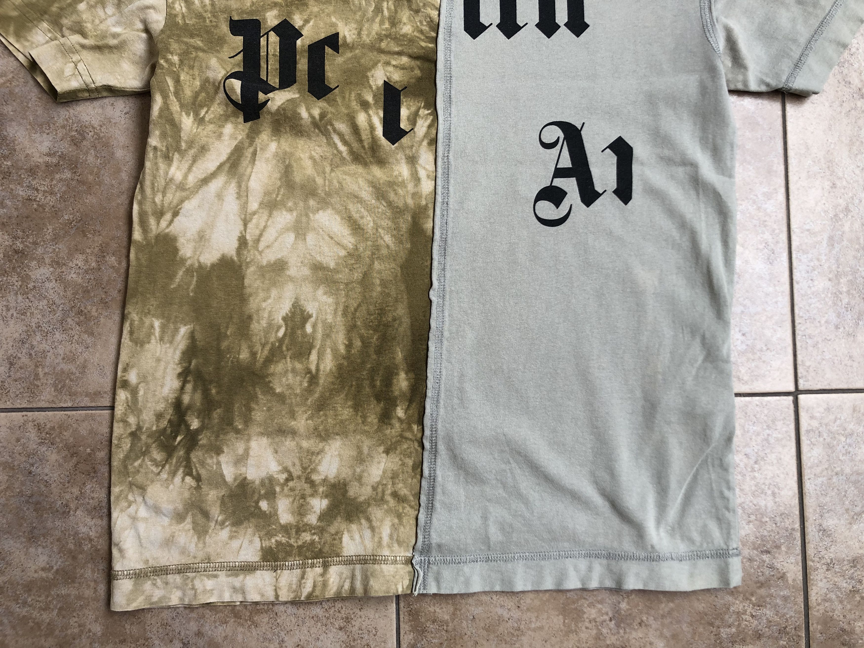 Palm Angels Palm Angels Broken Logo Military T-shirt Size S Size US S / EU 44-46 / 1 - 3 Thumbnail