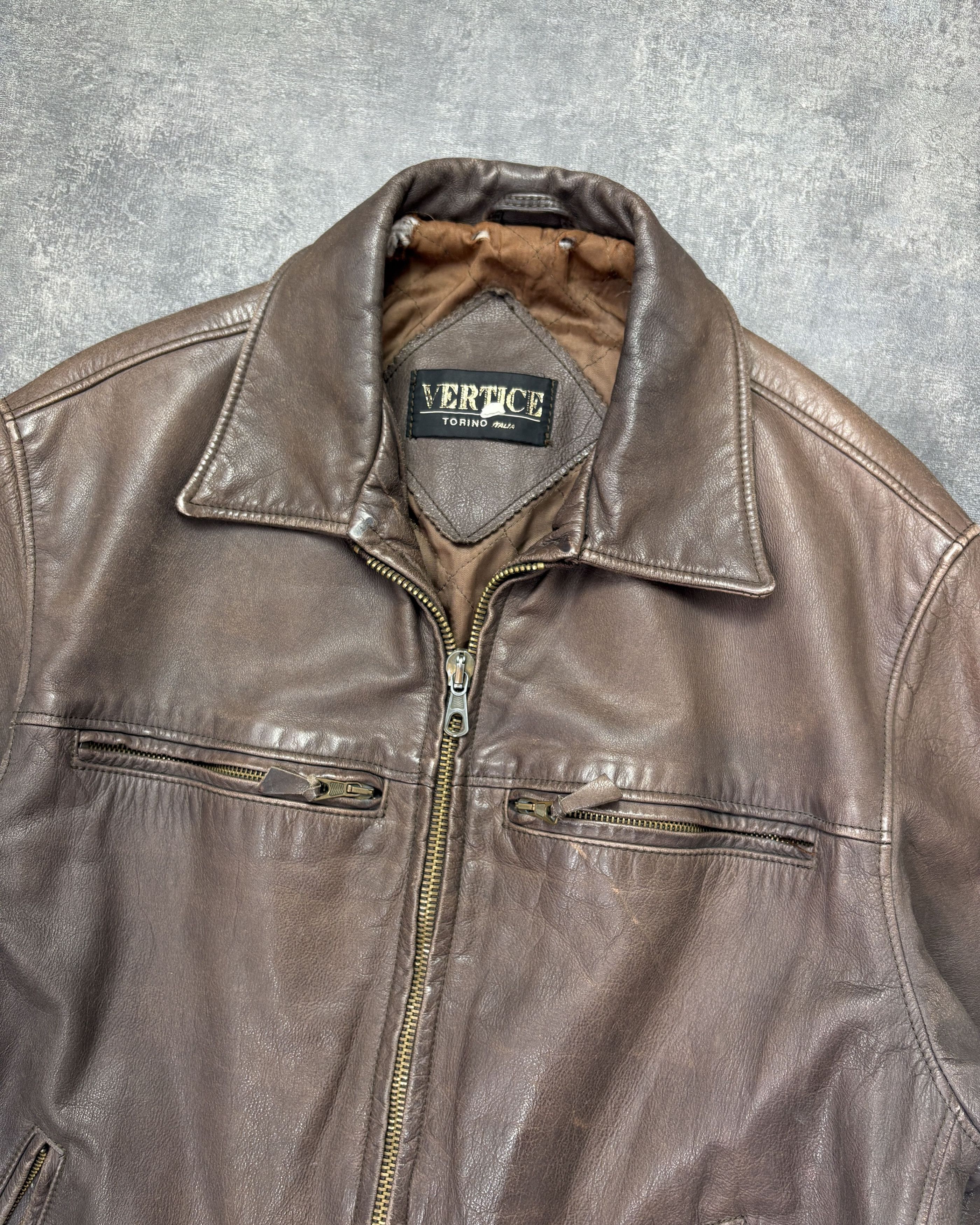 Genuine Leather Vintage Brown Genuine Leather Jacket. Size US M / EU 48-50 / 2 - 2 Thumbnail