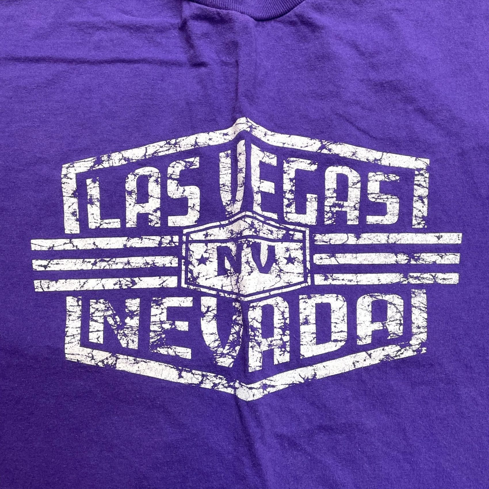 Vintage Alstyle Apparel & Activewear Shirt Mens 2XL Purple Las Vegas Nevada Logo Tee T-Shirt Crew Neck Short Sleeve Size US XXL / EU 58 / 5 - 3 Thumbnail