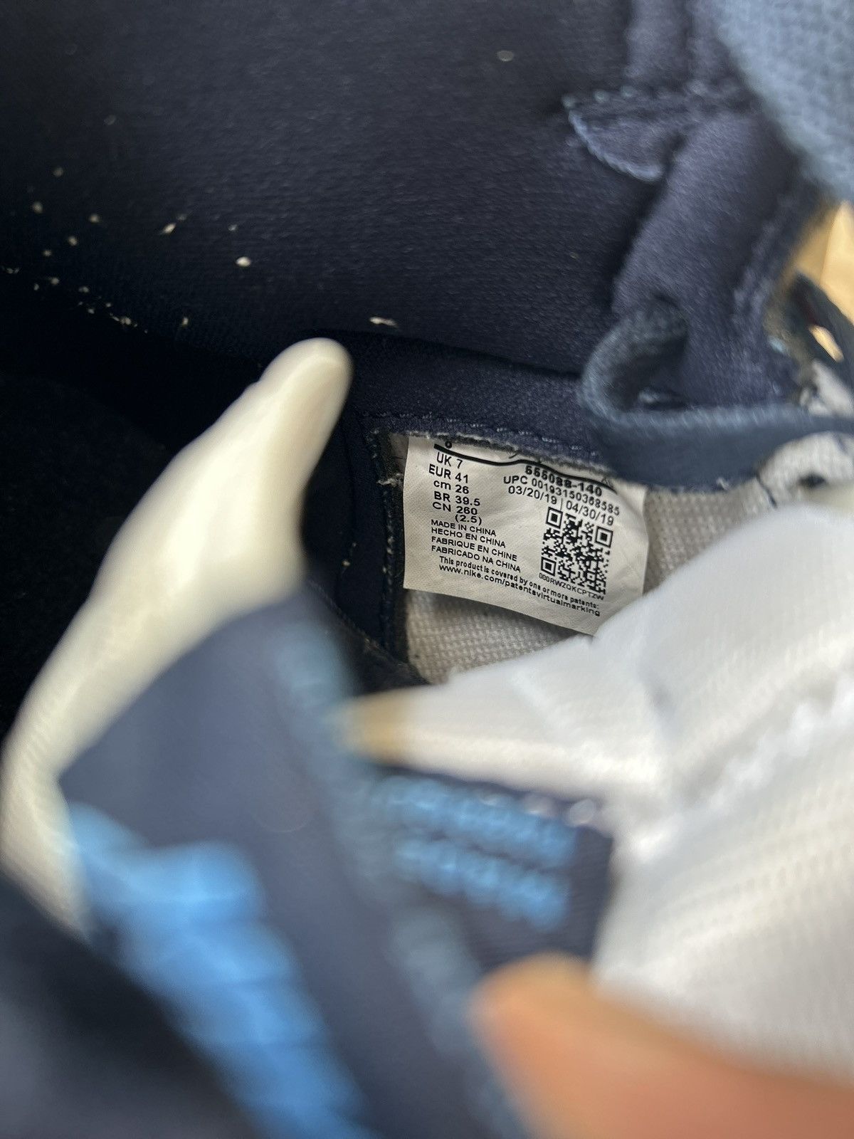 Jordan Brand Jordan 1 Retro High "Obsidians" trainers Size US 8 / EU 41 - 6 Thumbnail