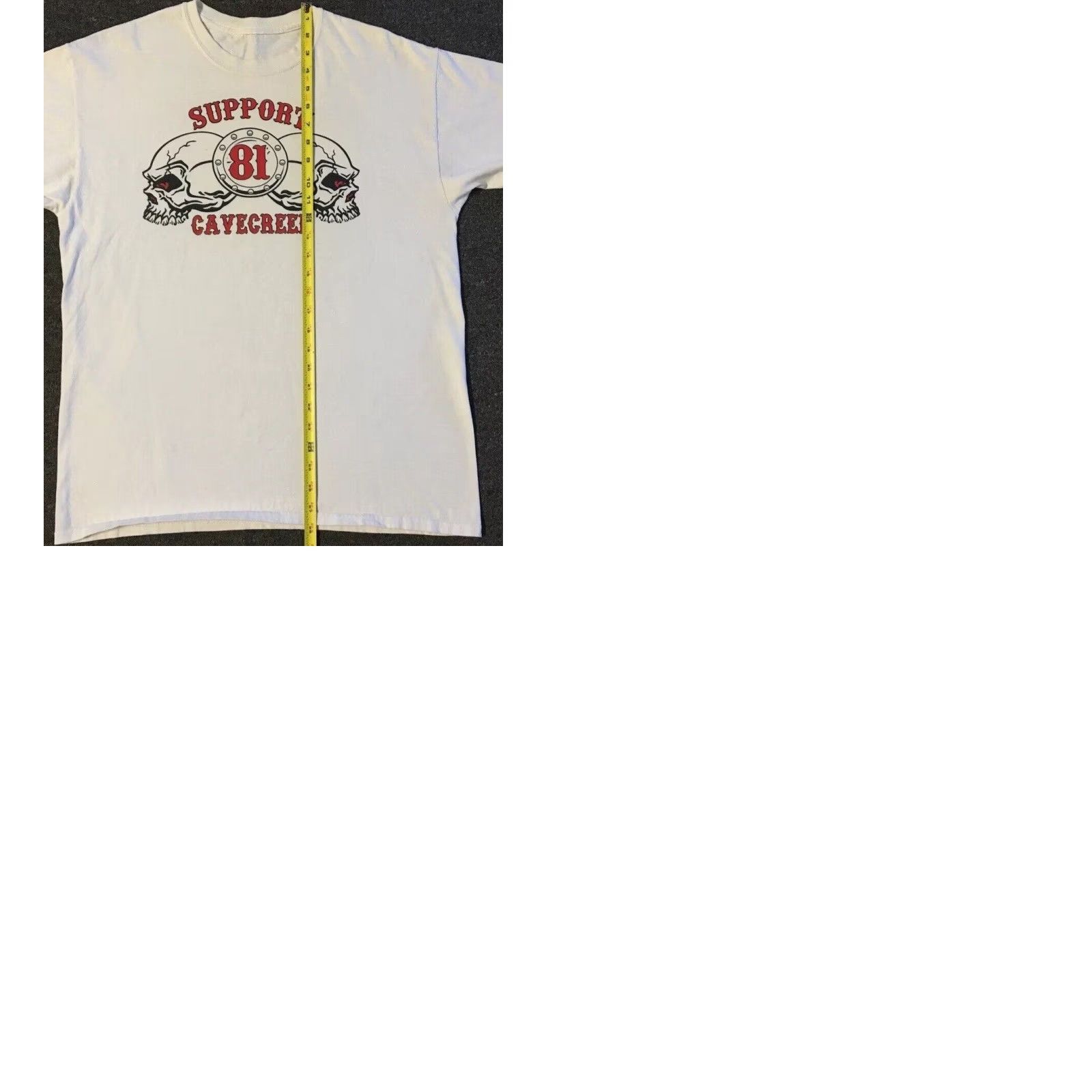 Vintage Vtg Hells Angels 81 Support Faded AZ Shirt M L Skull Flame Fire Grunge 90s Y2k Size US M / EU 48-50 / 2 - 9 Thumbnail