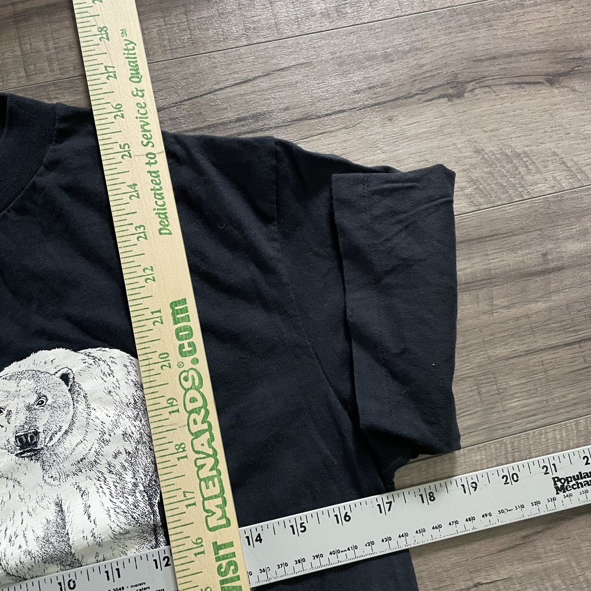 Hanes × Vintage Vintage 80s Hanes Beefy Polar Bear Graphic T-Shirt Size US M / EU 48-50 / 2 - 4 Thumbnail
