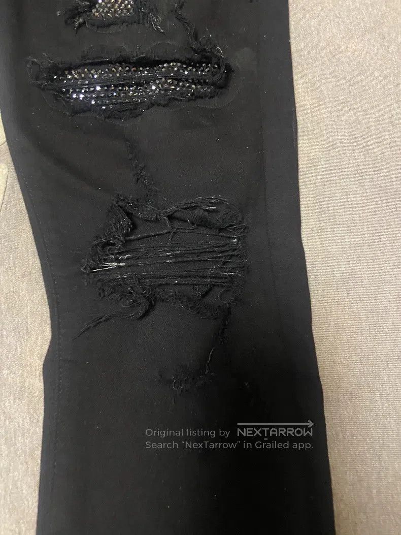 Amiri Amiri Black diamond sequin denim jeans Size US 30 / EU 46 - 5 Thumbnail