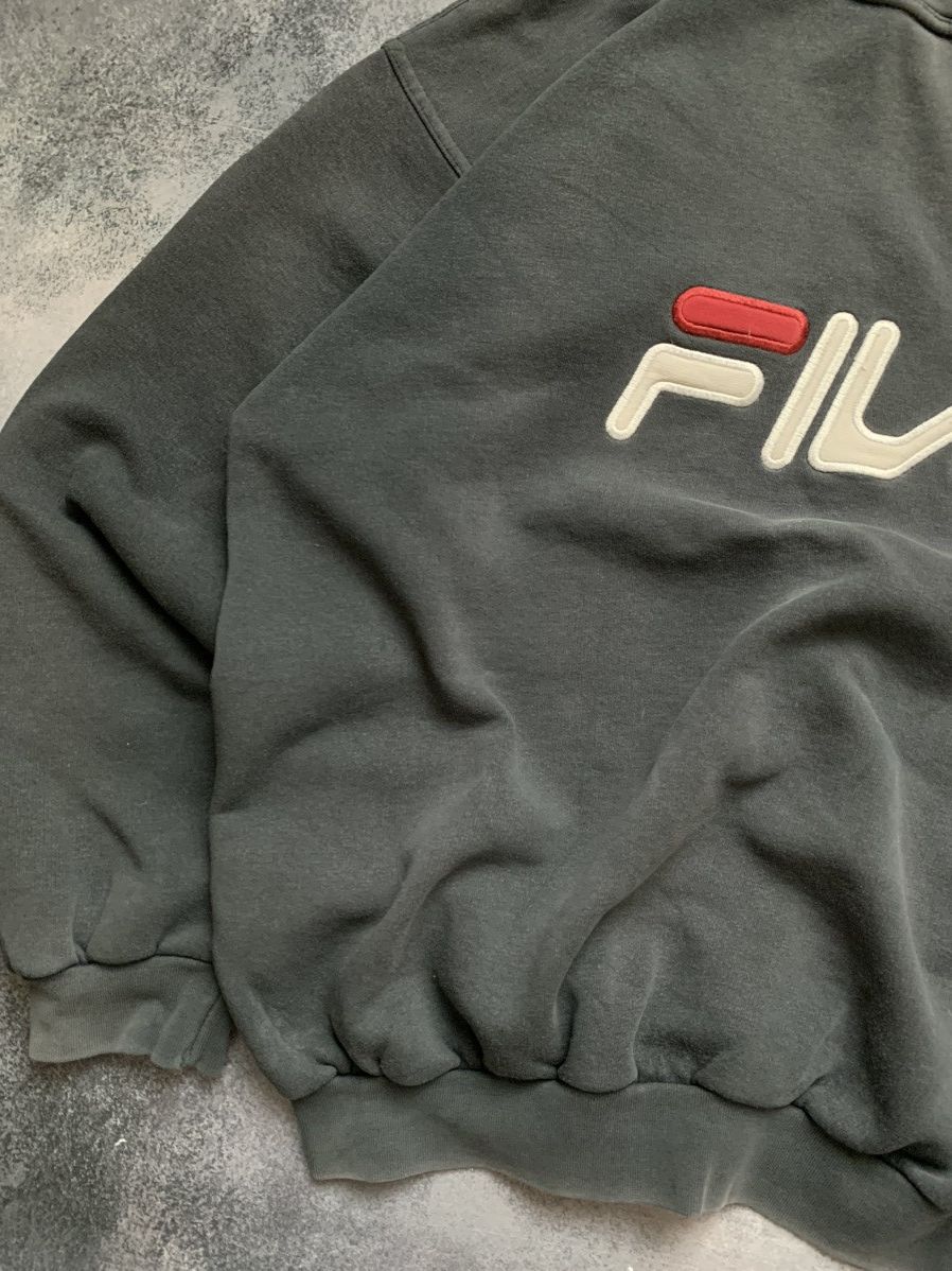 Fila × Vintage Vintage Y2K Fila Heavy Cotton Center Logo Boxy Sweatshirt Size US XL / EU 56 / 4 - 6 Thumbnail
