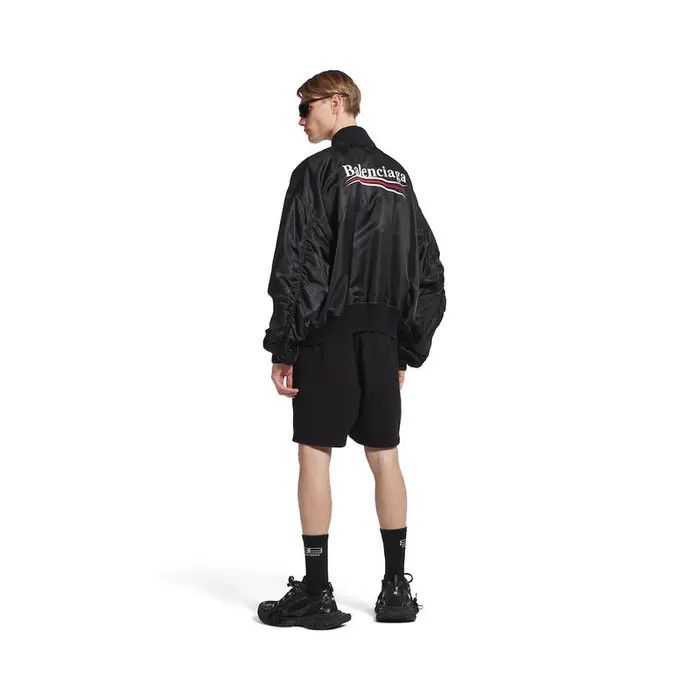 Balenciaga o1bcso1str0426 555 / Political Campaign Varsity Jacket Black Size L / US 10 / IT 46 - 3 Thumbnail