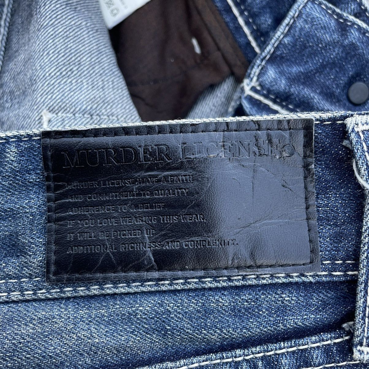 Vanquish 🇯🇵 VANQUISH x MURDER LICENSE WASHED DISTRESSED DENIM PANTS Size US 29 - 13 Thumbnail