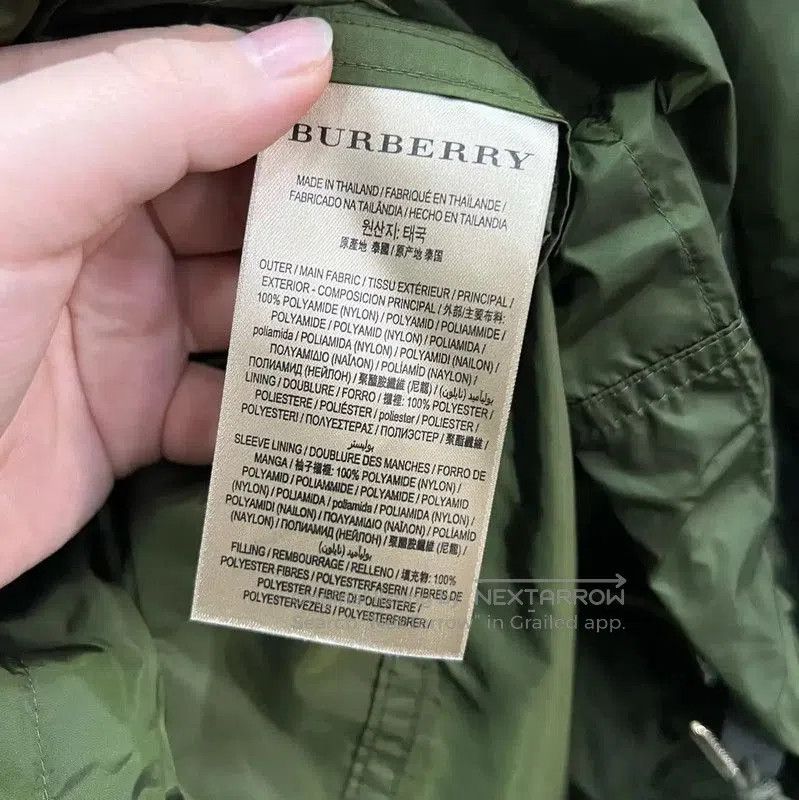Burberry Burberry Military Green Cotton Long Coat. Size XXS / US 00 / IT 34 - 6 Thumbnail