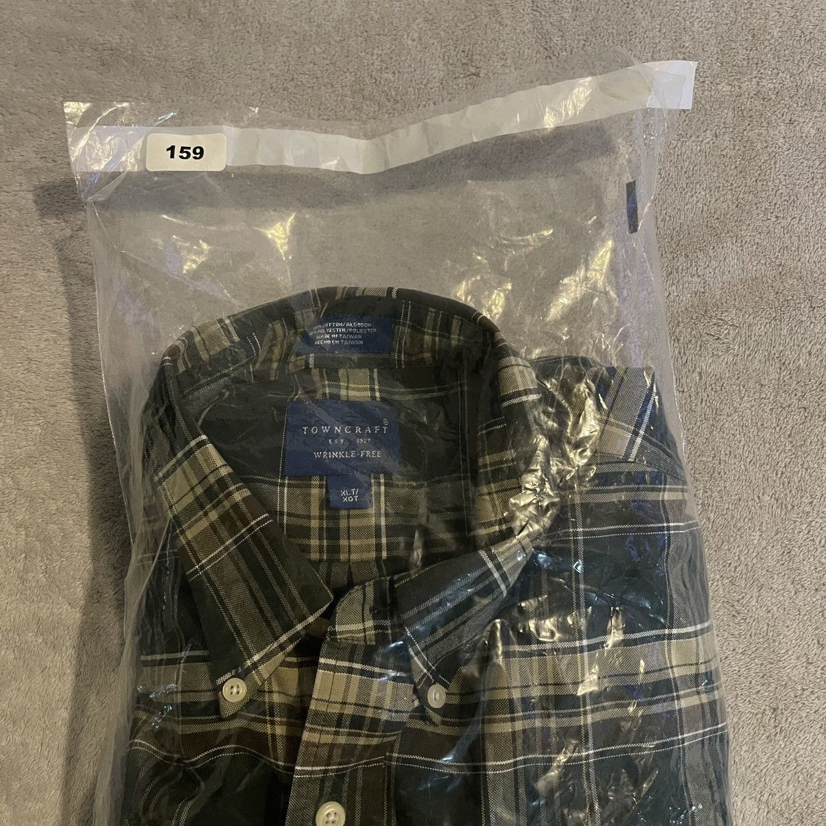 Other Vintage 90s Towncraft Mens XLT Green Plaid Button Down Shirt Size US XL / EU 56 / 4 - 7 Thumbnail