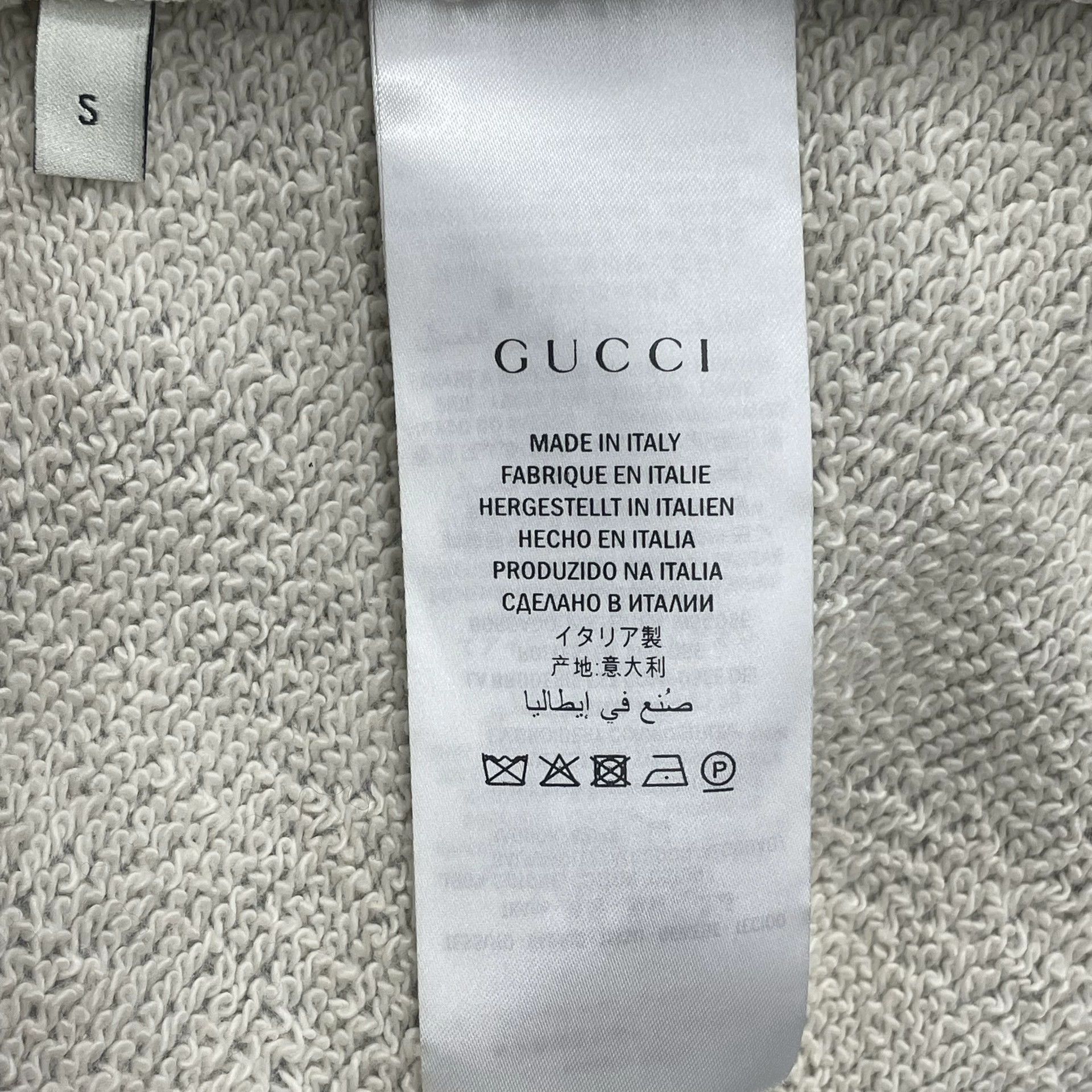 gray gucci hollywood spaceship sweatshirt size S