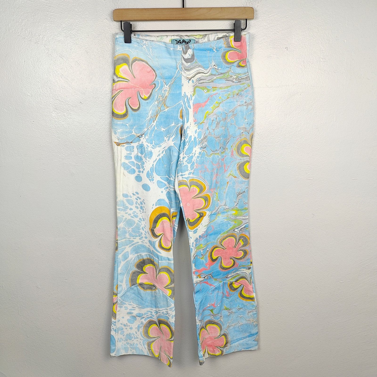 Free People Free People Lefty High Rise Flare Pants Womens XS Blue Size 25" / US 0 / IT 36 - 1 Thumbnail
