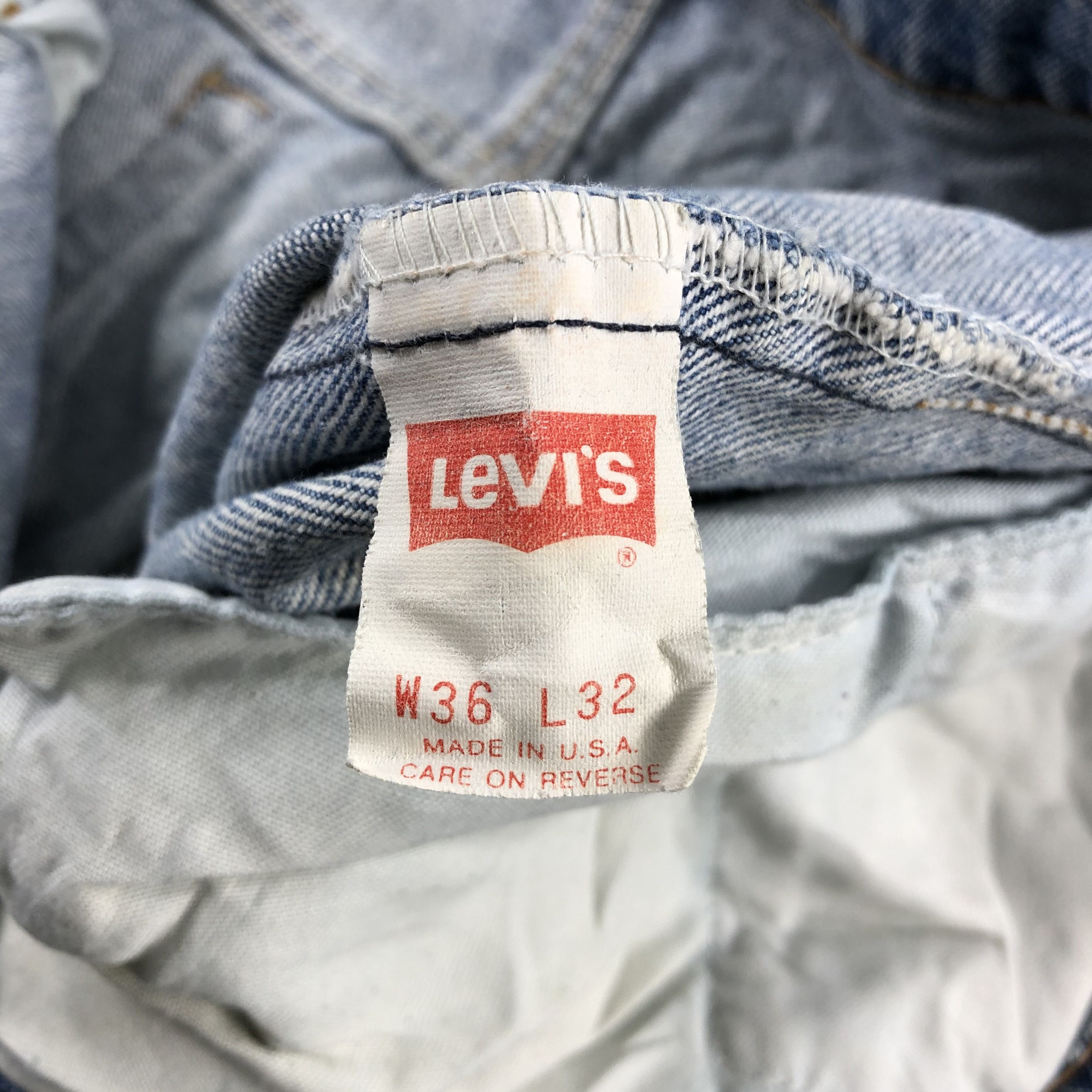 Levi's 90s Vintage Blue Wash Levis 505 Jeans-J2406 Size US 34 / EU 50 - 12 Thumbnail