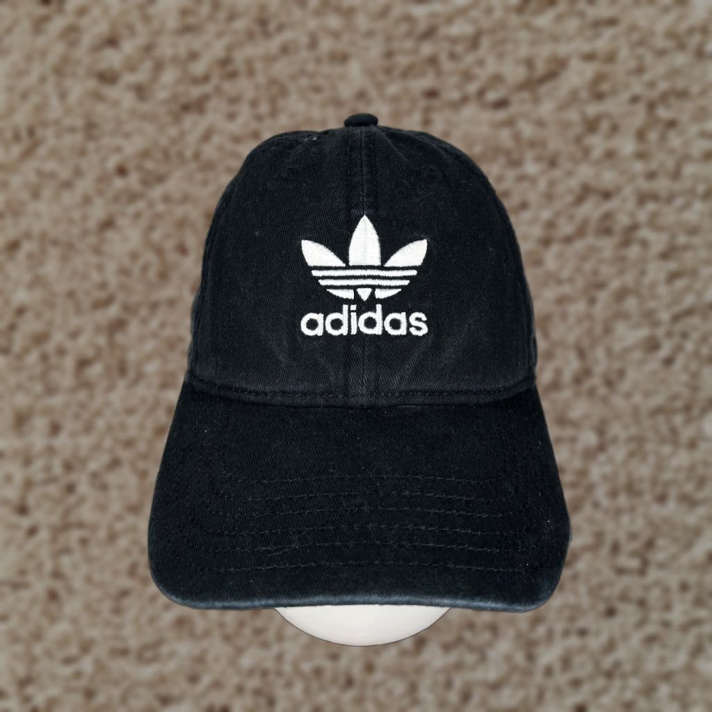 Adidas Adidas Golf Hat Strap Back One Size Black Adjustable 100% Cotton Twill Women’s Sports Size ONE SIZE - 1 Thumbnail