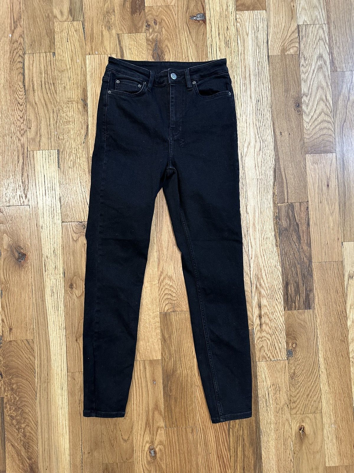 image of Ksubi Plain Black Denim Jeans Size 26, Men's