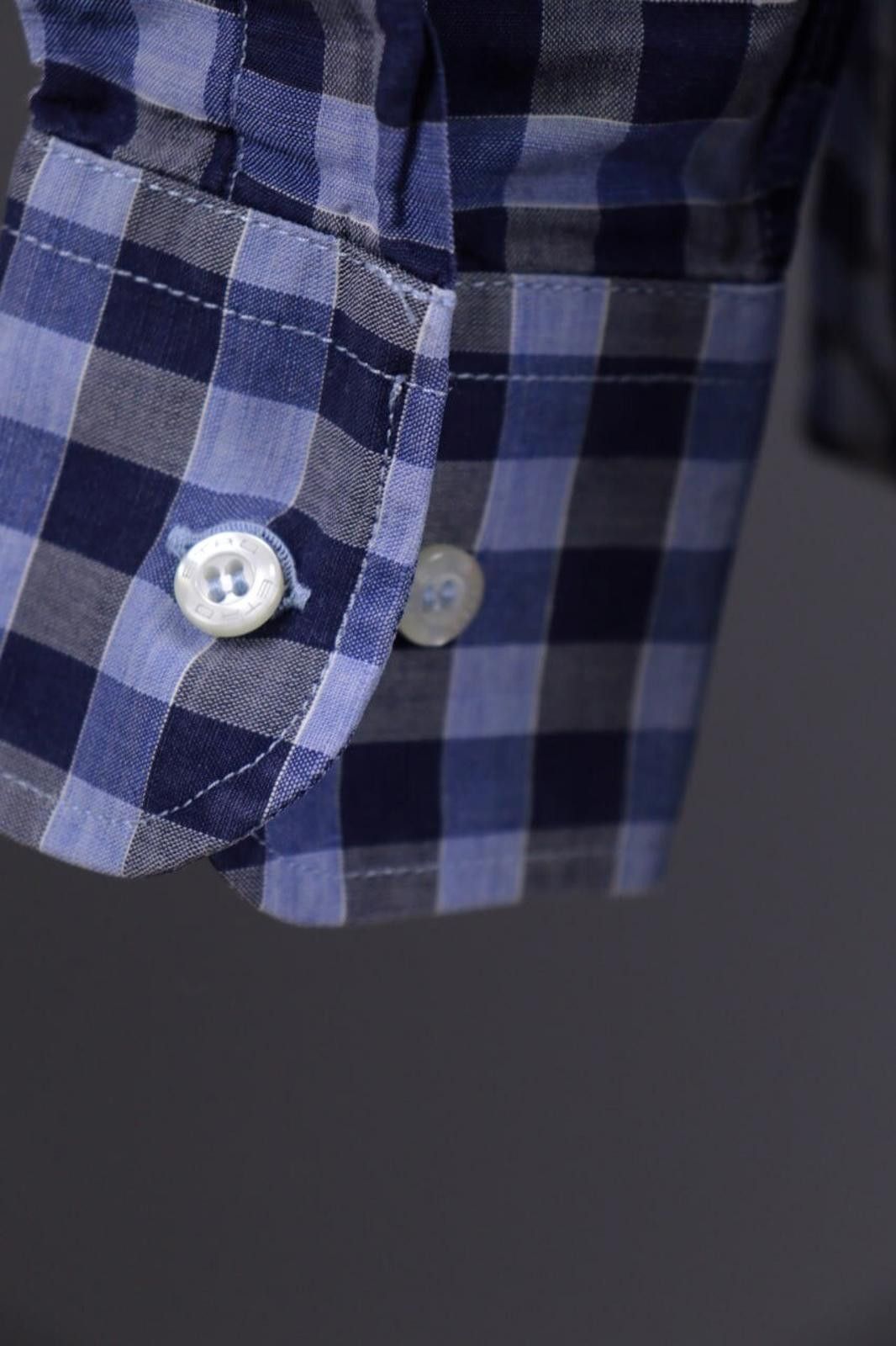 Etro Etro Milano Blue Check Long Sleeve Button Down Shirt Size 41 Size US M / EU 48-50 / 2 - 12 Thumbnail