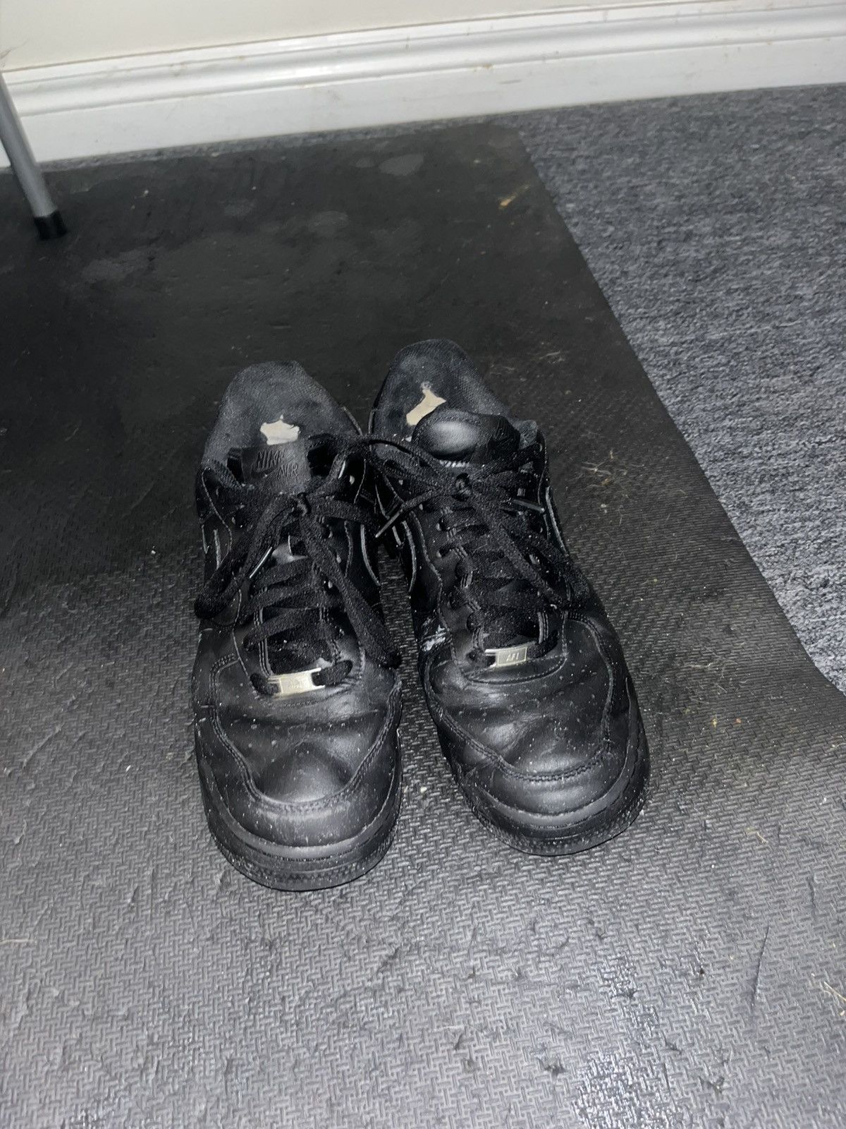 Nike Nike Air Force 1 Low '07 Black Size US 12 / EU 45 - 6 Thumbnail