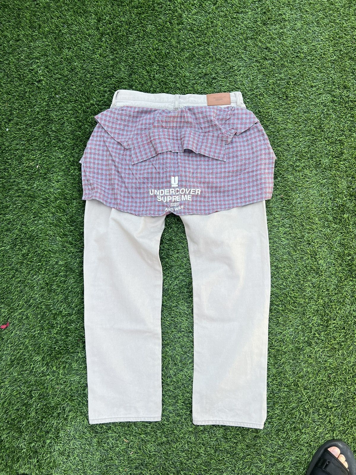 Supreme × Undercover Supreme Undercover flannel layered jeans chino Size US 32 / EU 48 - 3 Thumbnail