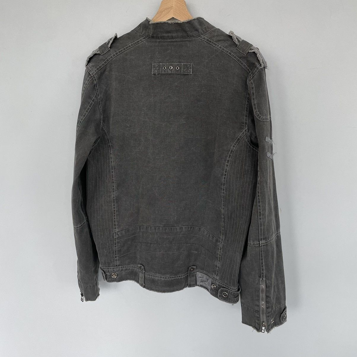 Japanese Brand × Vintage Vintage distressed avantgarde denim jacket style Balenciaga Size US L / EU 52-54 / 3 - 8 Thumbnail
