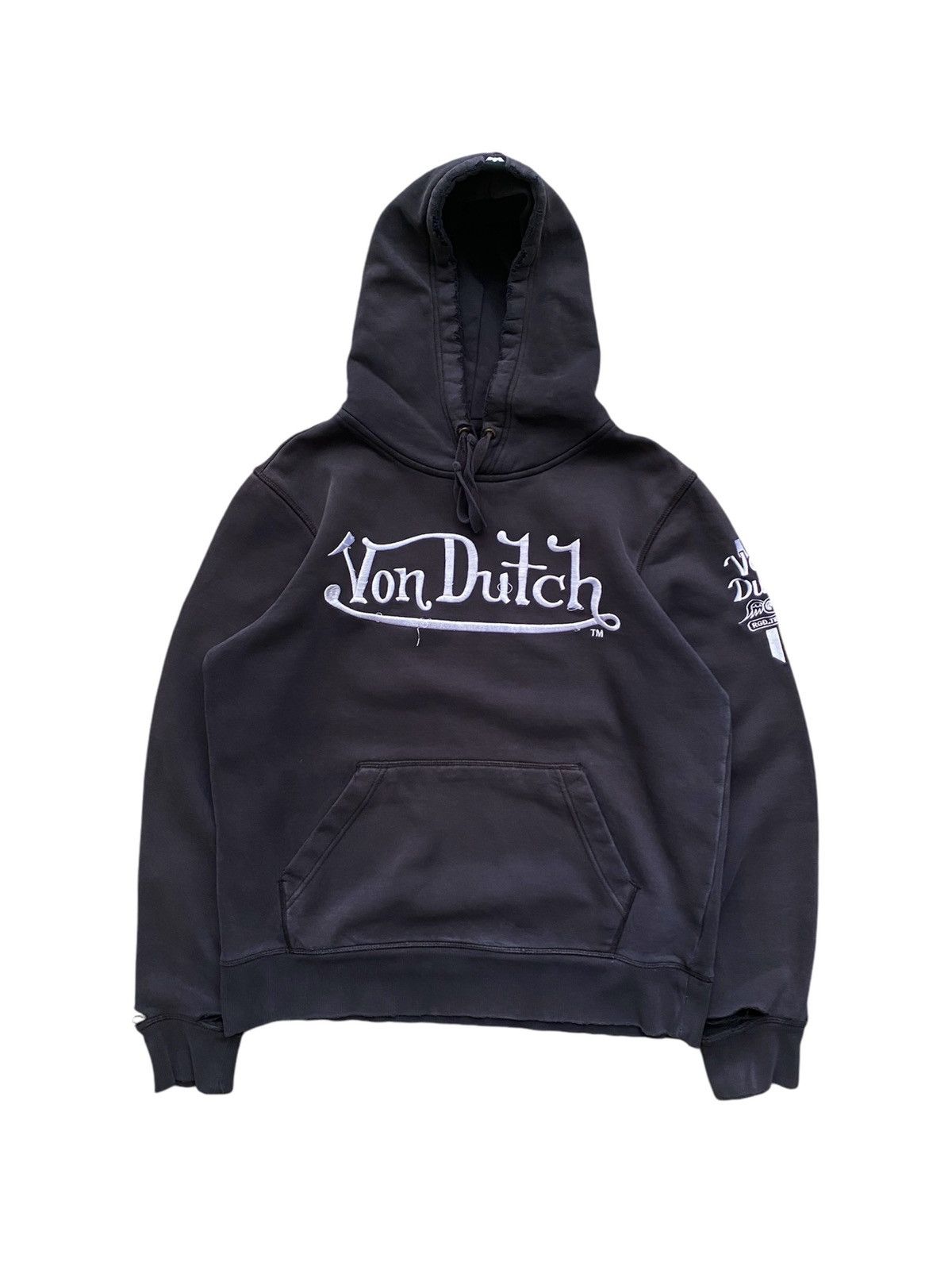 Von dutch rhinestone hoodie sale