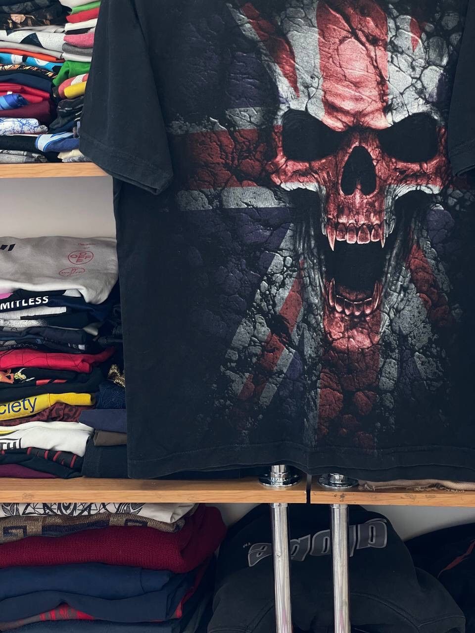 Vintage ☠️ Vintage skull t shirt y2k Size US M / EU 48-50 / 2 - 6 Thumbnail