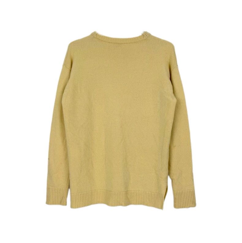 Loewe LOEWE White embroidered logo wool sweater Size M / US 6-8 / IT 42-44 - 2 Thumbnail