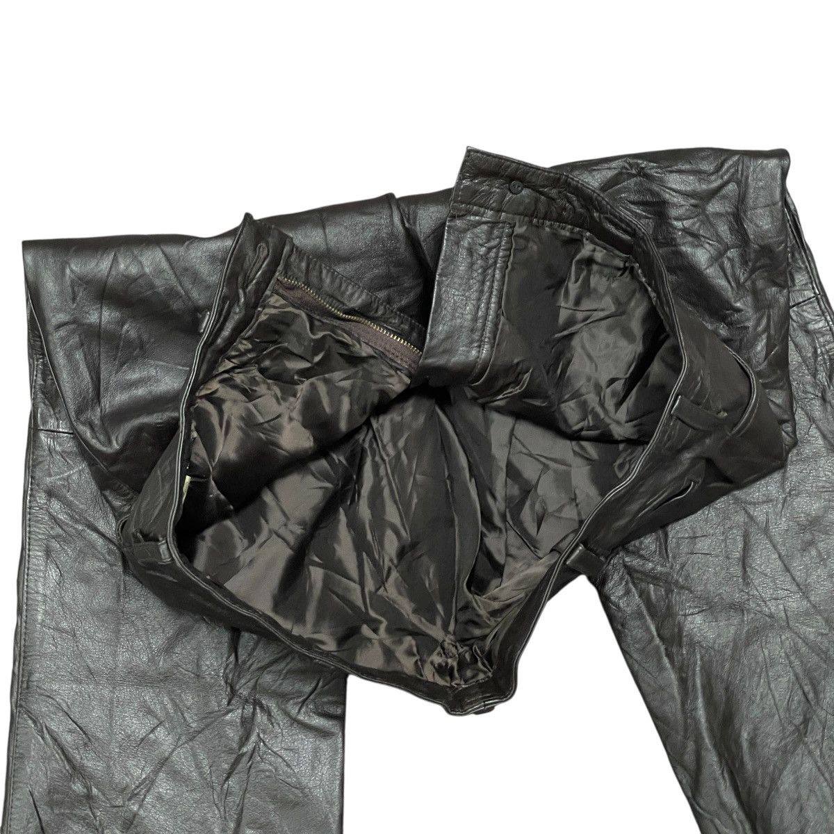 JUN MEN Vintage 90s Jun Men Genuine Cowhide Leather Pants, Size L Size US 30 / EU 46 - 12 Thumbnail