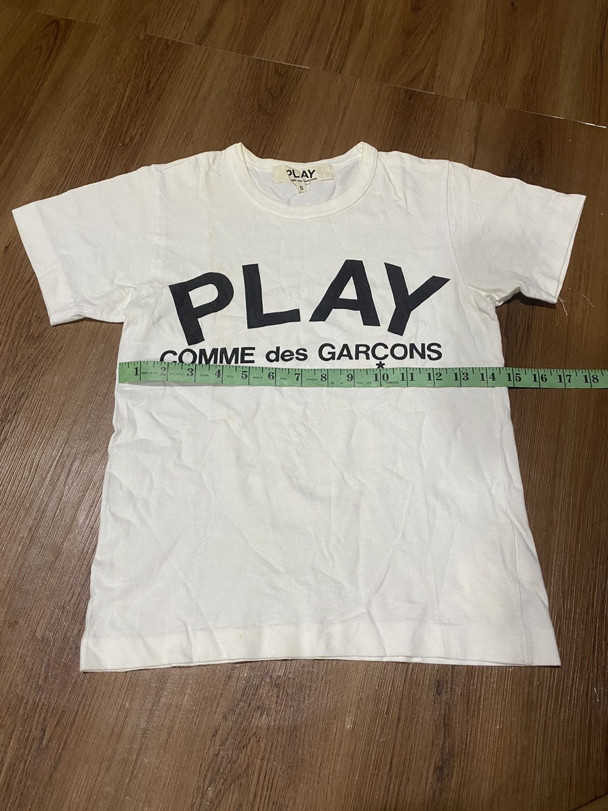 Comme des Garcons × Japanese Brand × Vintage Vintage PLAY Comme Des Garcon Spellout Tee AD2002 Size S / US 4 / IT 40 - 5 Thumbnail