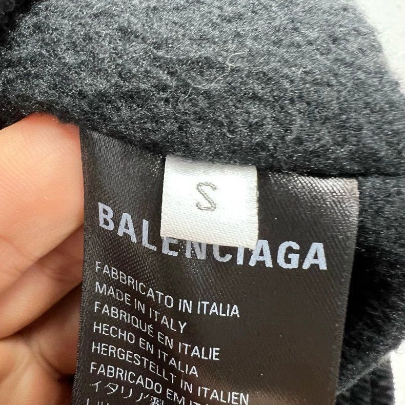 Balenciaga Logo Print Zip-Up Jacket