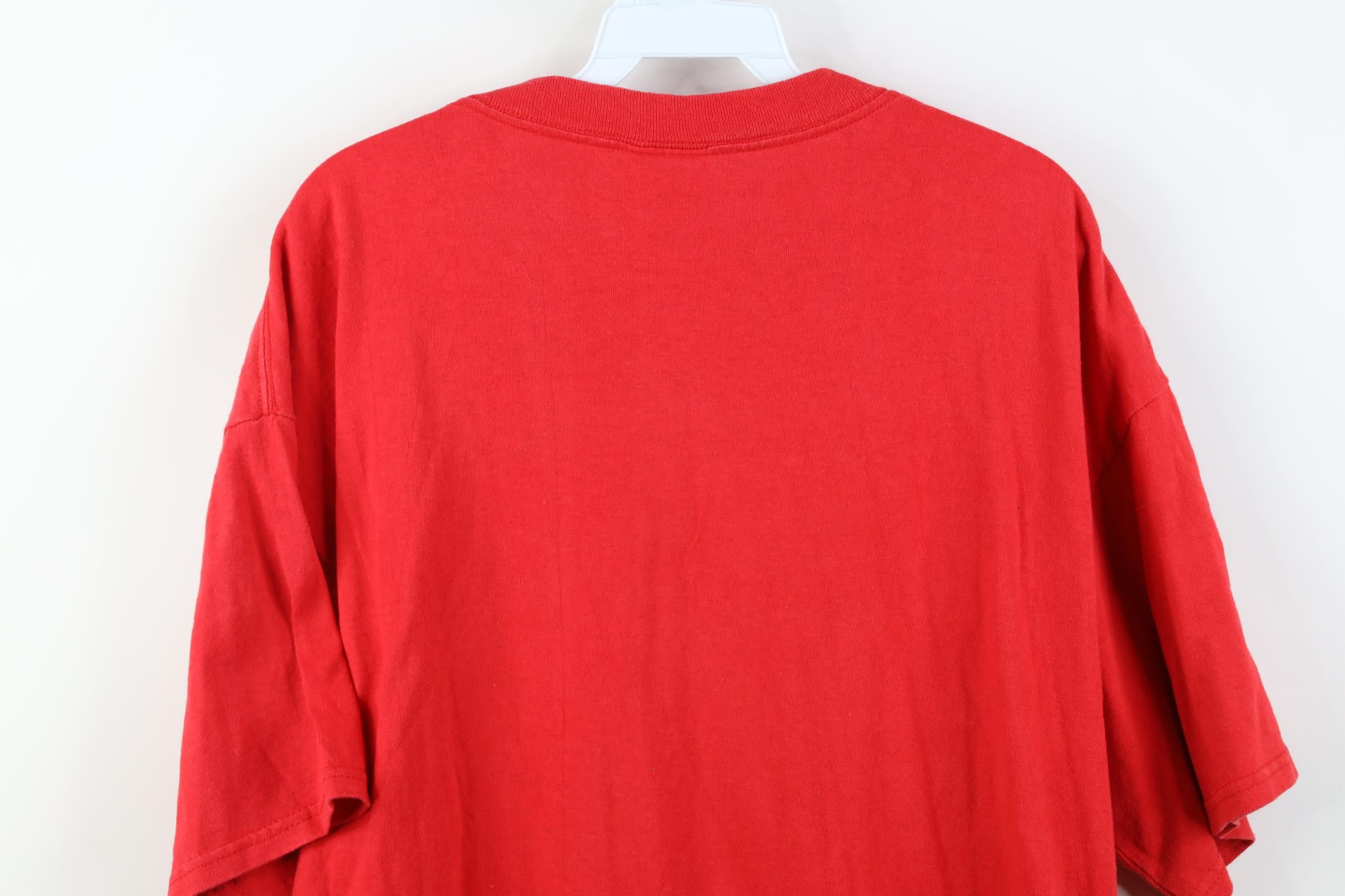 Vintage Vintage 90s Y2K Texans Football Short Sleeve T-Shirt Red Size US XL / EU 56 / 4 - 14 Thumbnail
