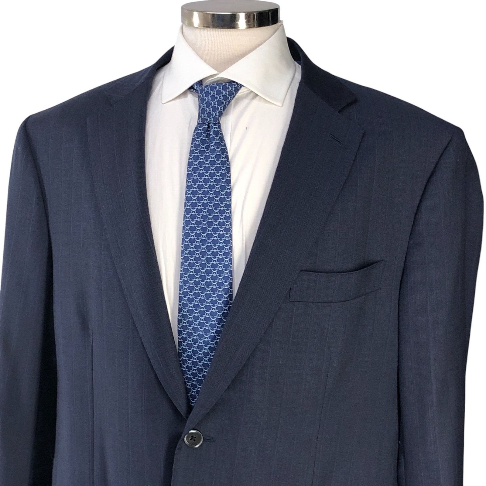 Isaia ISAIA Size 46L Sport Coat Blazer Base S Timeless 140s Blue Size 46L - 3 Thumbnail