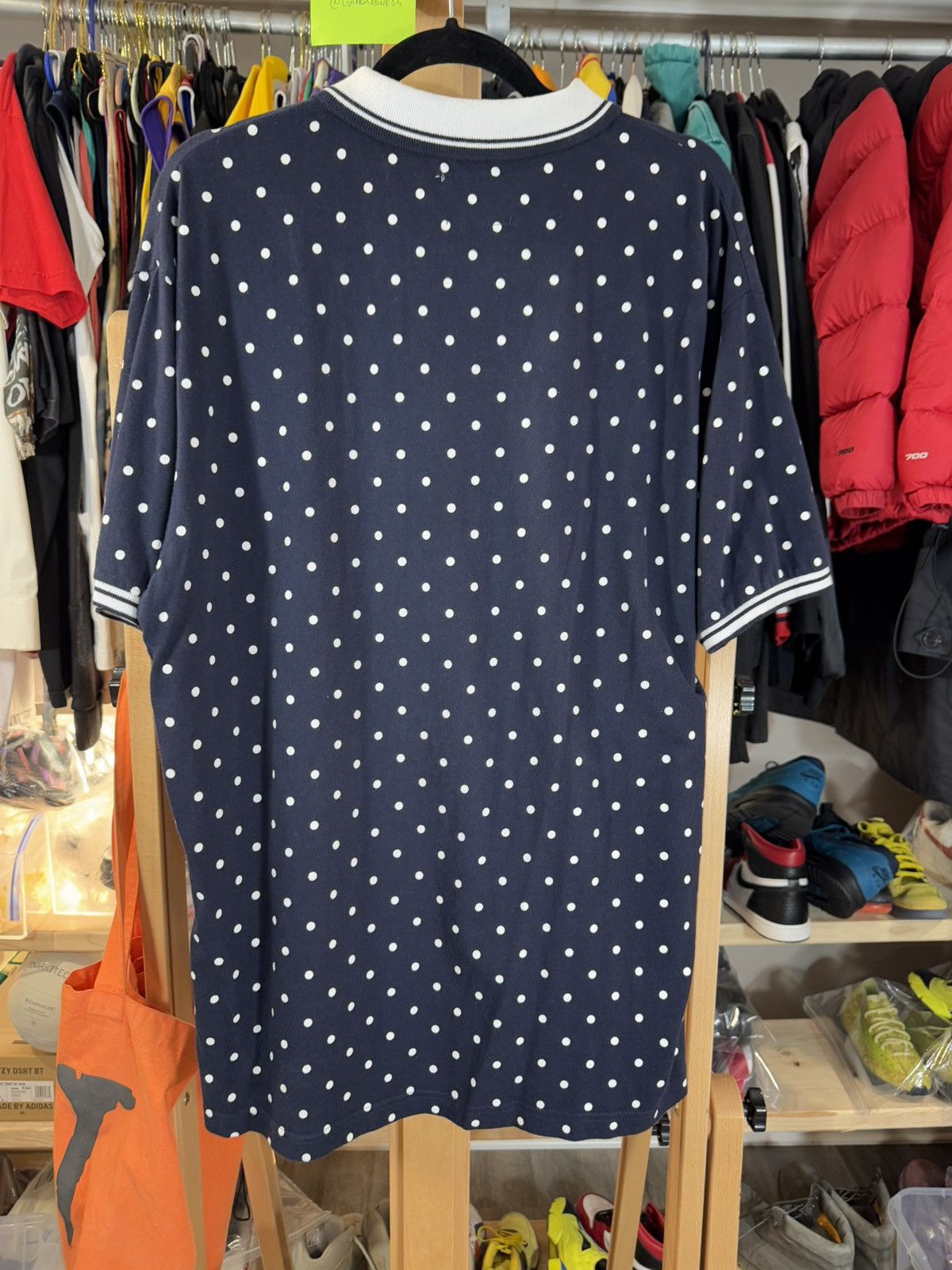 Staple STAPLE Polo Polka Dots Navy “storied” Size US L / EU 52-54 / 3 - 6 Thumbnail