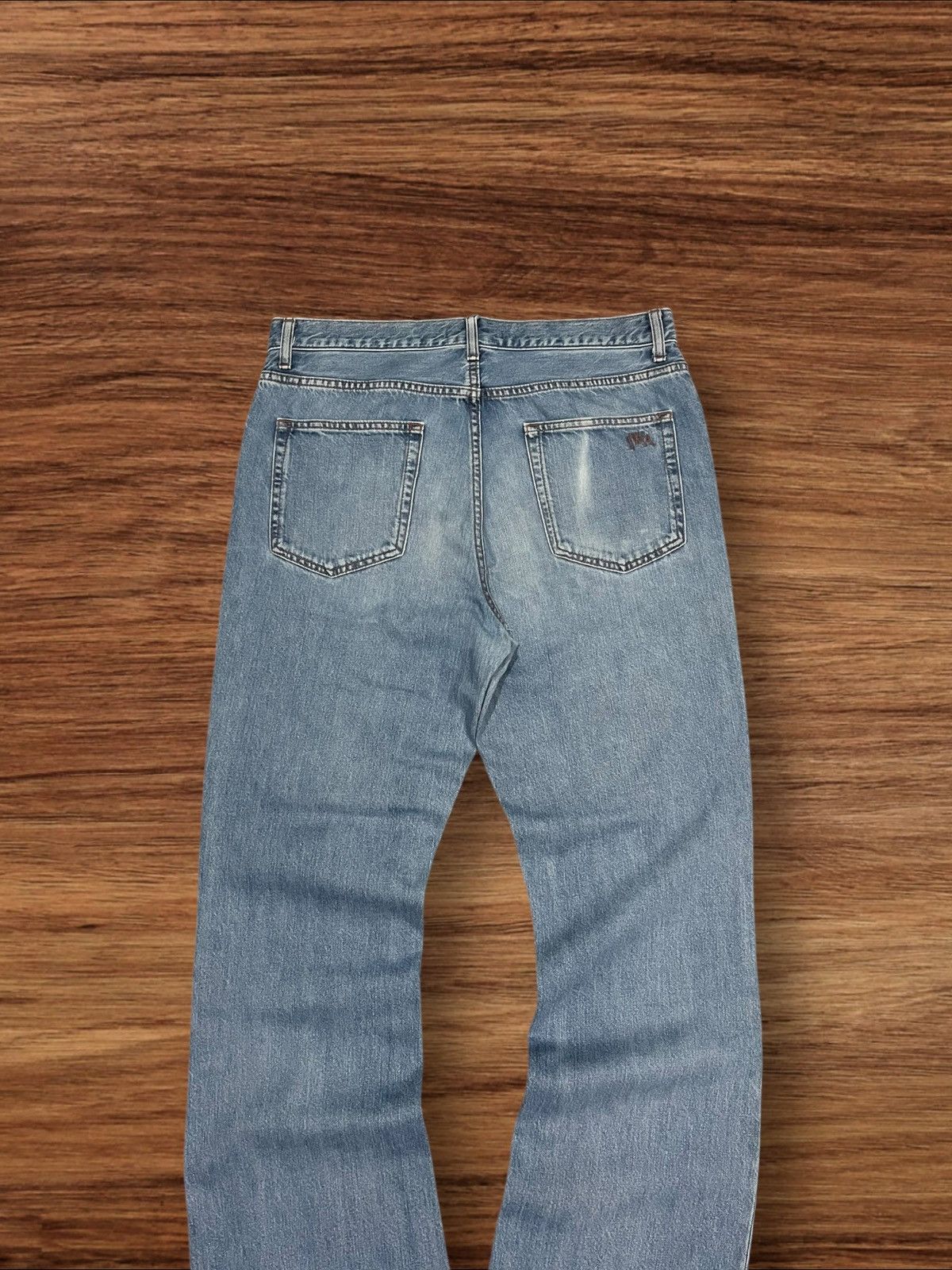 JW Anderson × Japanese Brand × Uniqlo Vintage Japan J.W Anderson x Uniqlo Blue Washed Flare Jeans Size US 33 - 6 Thumbnail