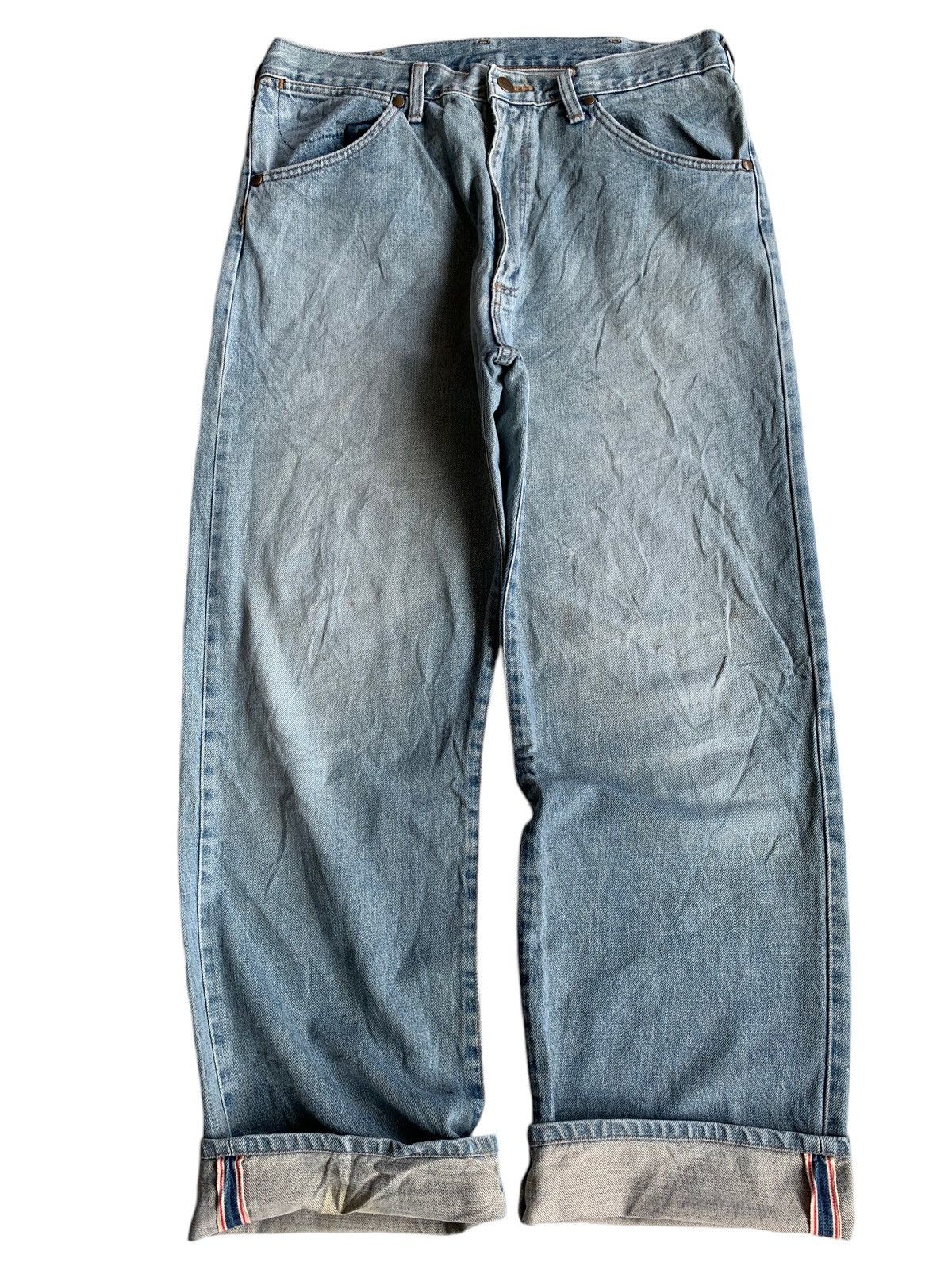 Wrangler VINTAGE WRANGLER SELVEDGE BAGGY DISTRESSED DENIM Size US 33 - 5 Thumbnail