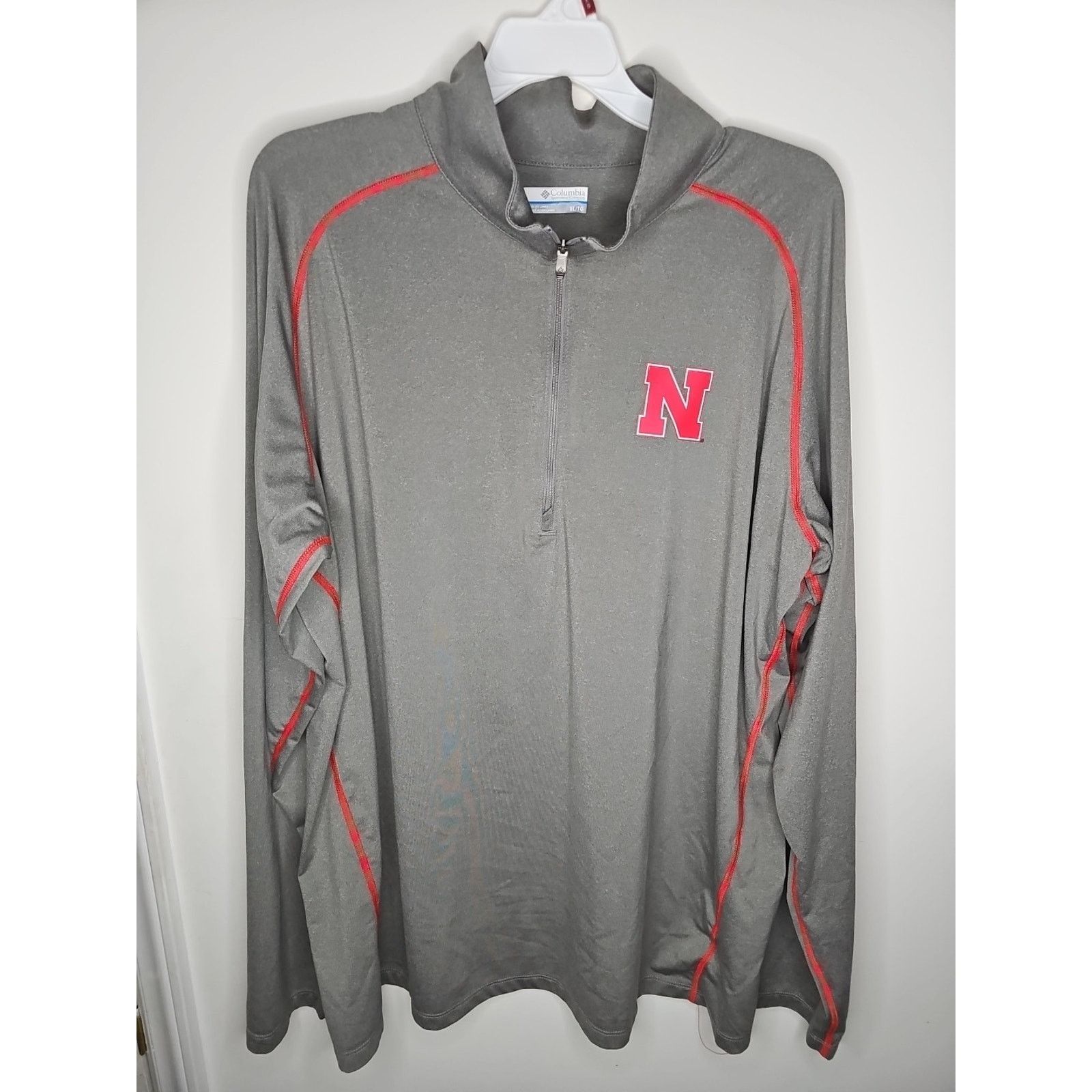 Columbia Nebraska Huskers Columbia 1/4 Zip Pullover Mens XL Jacket Size US XL / EU 56 / 4 - 1 Thumbnail