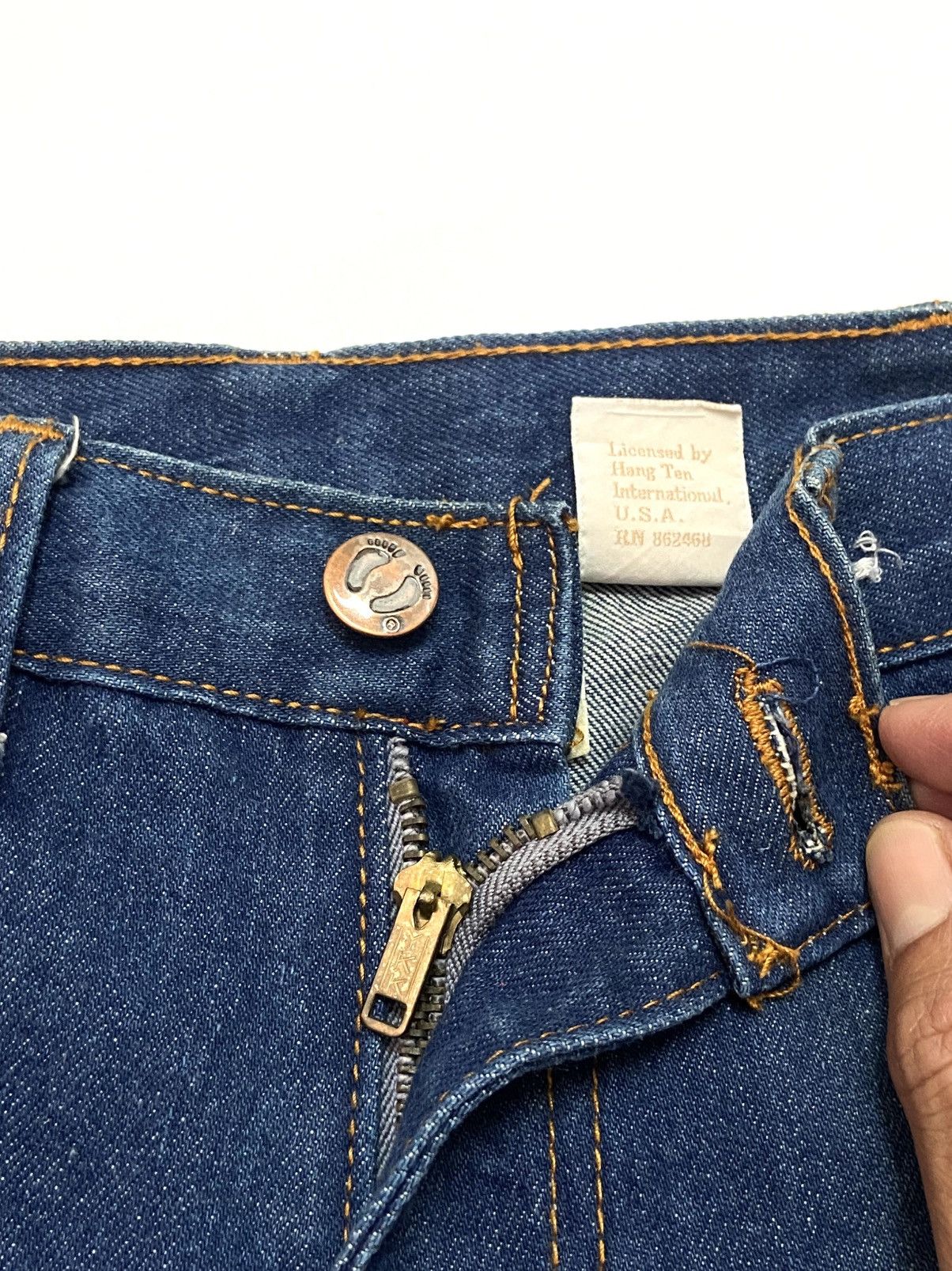 Other VINTAGE HANG TEN FLARE JEANS Size US 30 / EU 46 - 8 Thumbnail