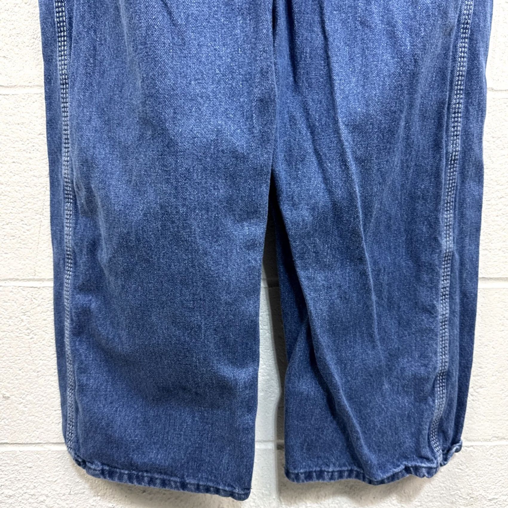 Vintage VINTAGE Key Imperial Overalls Men’s 34X29 Blue Denim Carpenter Workwear Outdoors Jeans 90s Mens Size US 34 / EU 50 - 7 Thumbnail