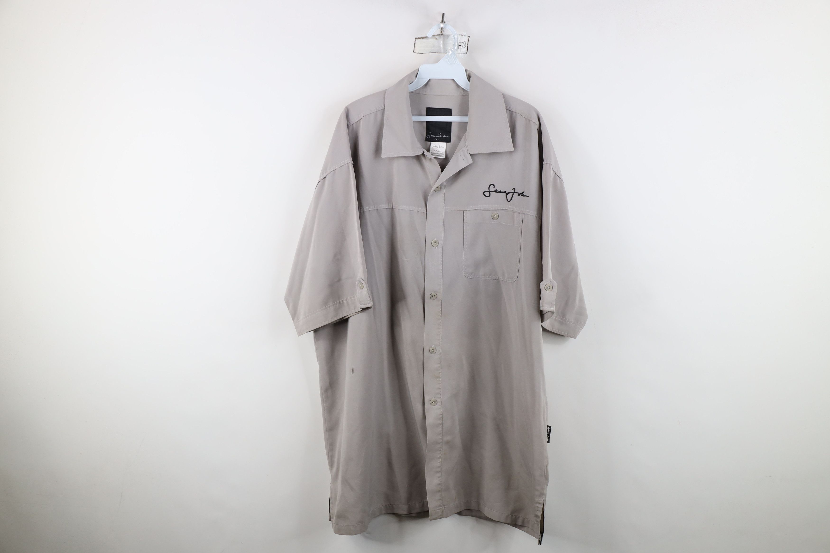 Sean John Vintage 90s Y2K Sean John Baggy Short Sleeve Button Shirt Size US XL / EU 56 / 4 - 1 Thumbnail