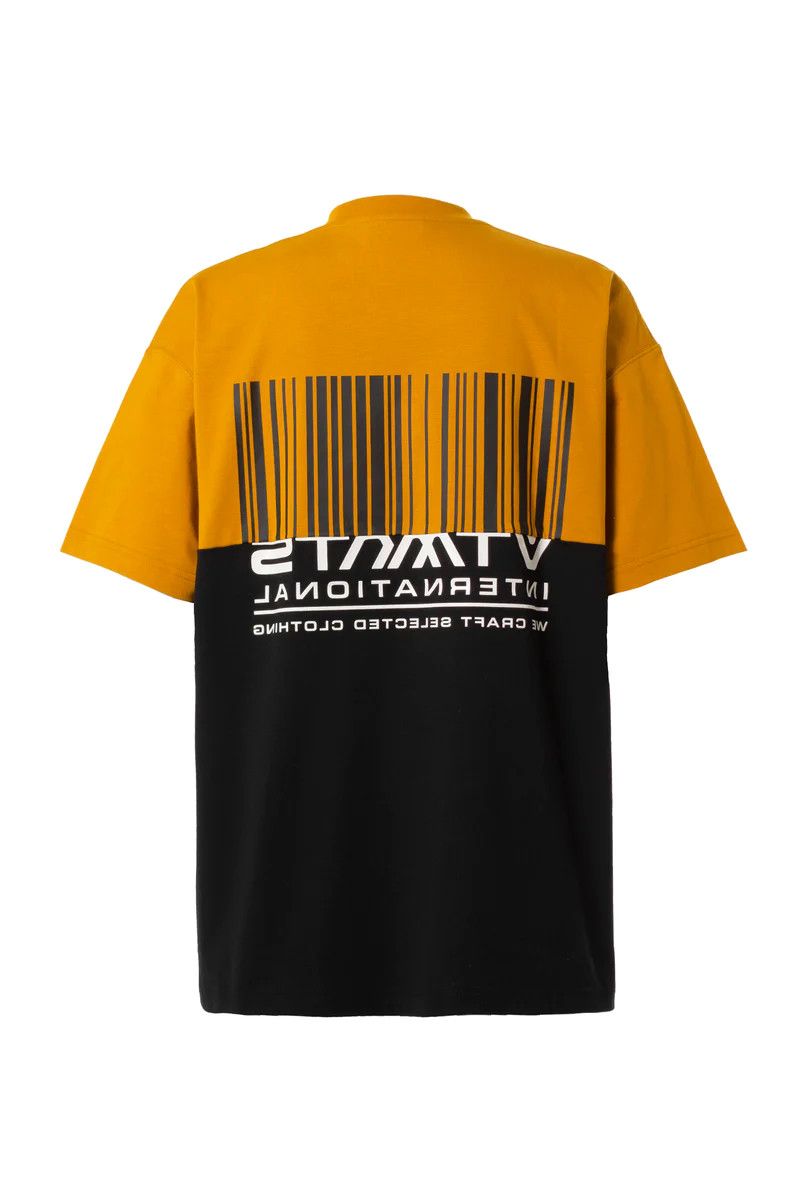 Vetements VETEMENTS Vtmnts mustard black barcode oversize t-shirt Size US S / EU 44-46 / 1 - 5 Thumbnail