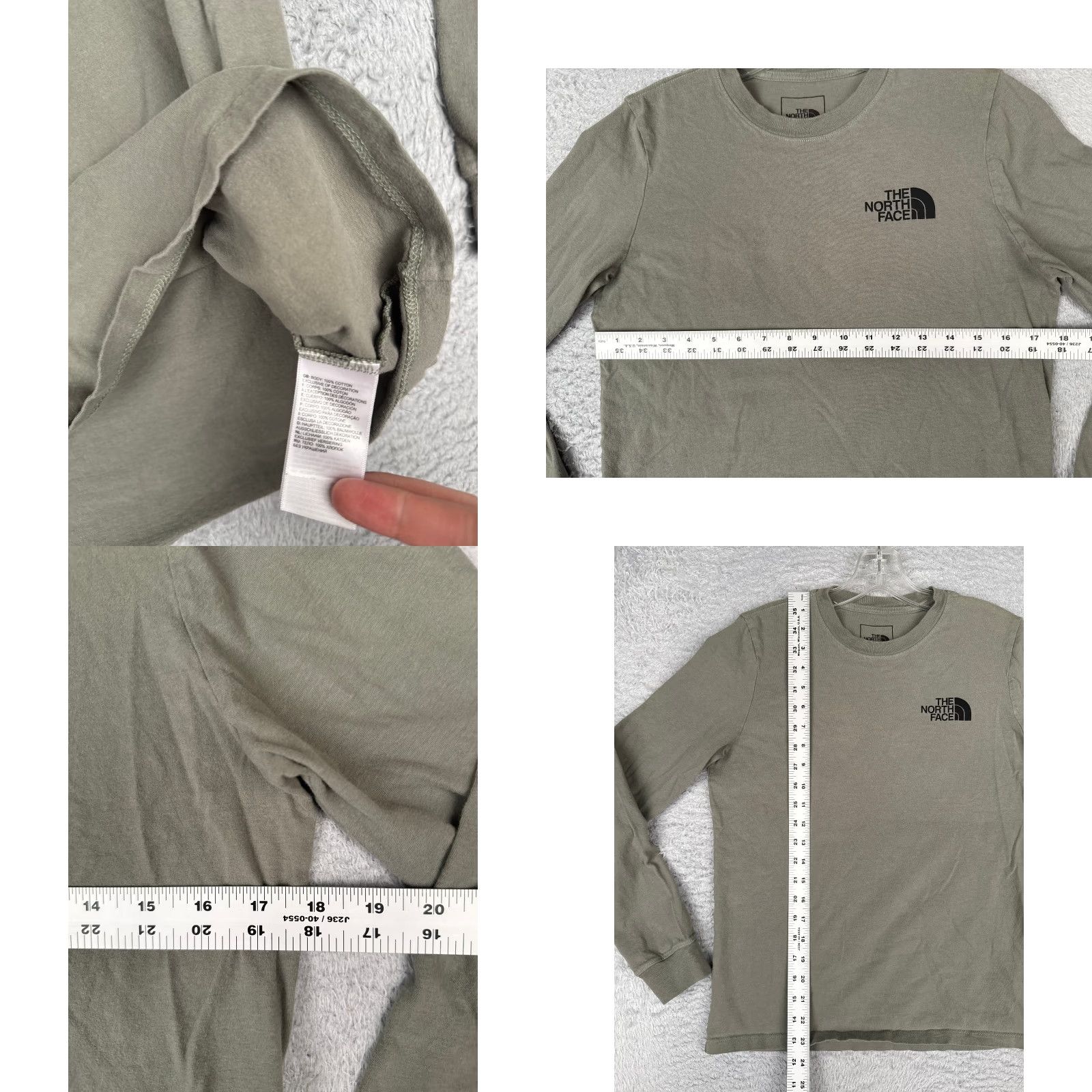 The North Face VINTAGE The North Face Shirt Women Small Green Long Sleeve Crew Neck 100% Cotton READ Size S / US 4 / IT 40 - 8 Thumbnail