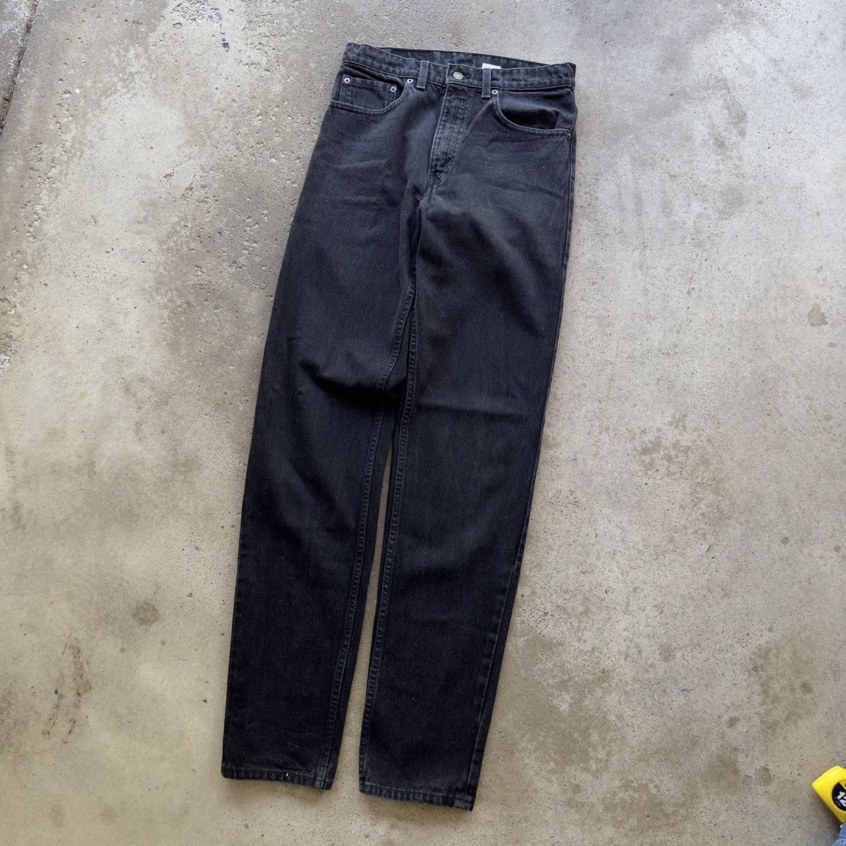 Faded Black Levi's 550 Jeans ERD Grunge Thrashed Skater