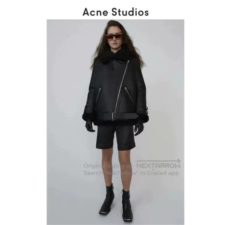 Acne Studios Acne Studios Black Wool Pilot Jacket Size XS / US 0-2 / IT 36-38 - 2 Thumbnail