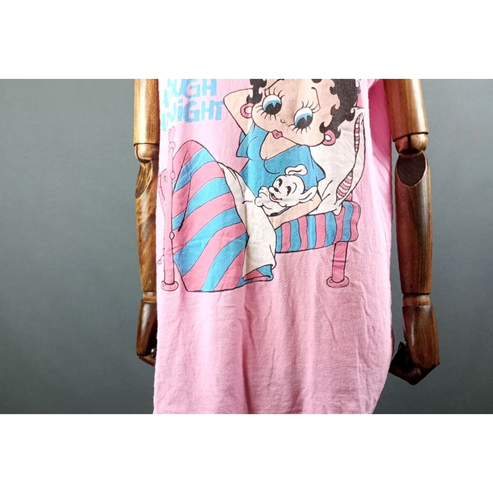 Pinko VINTAGE Betty Boop Shirt Men L Pink Graphic Tee 1990s Sleeveless Size US L / EU 52-54 / 3 - 7 Thumbnail